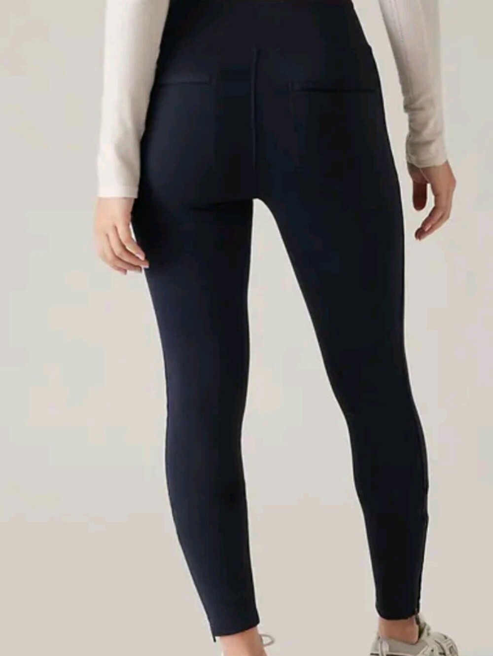 NWT NEW ATHLETA Navy Blue DELANCEY High Rise Leggings Tights L Jogger Pants Larg